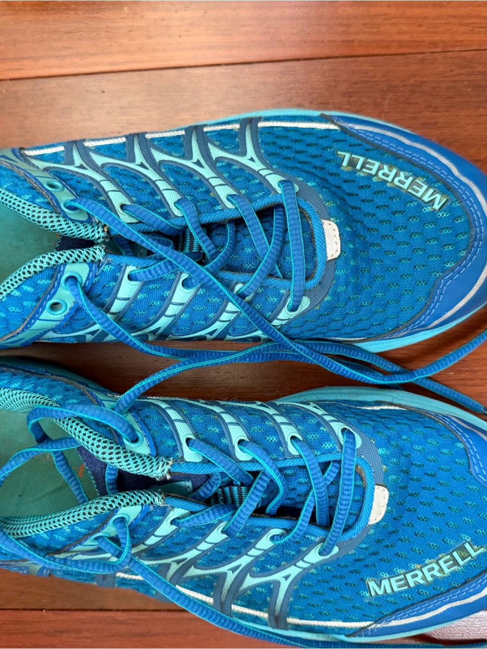 Merrell Women's Teal and Blue Trail Sneakers